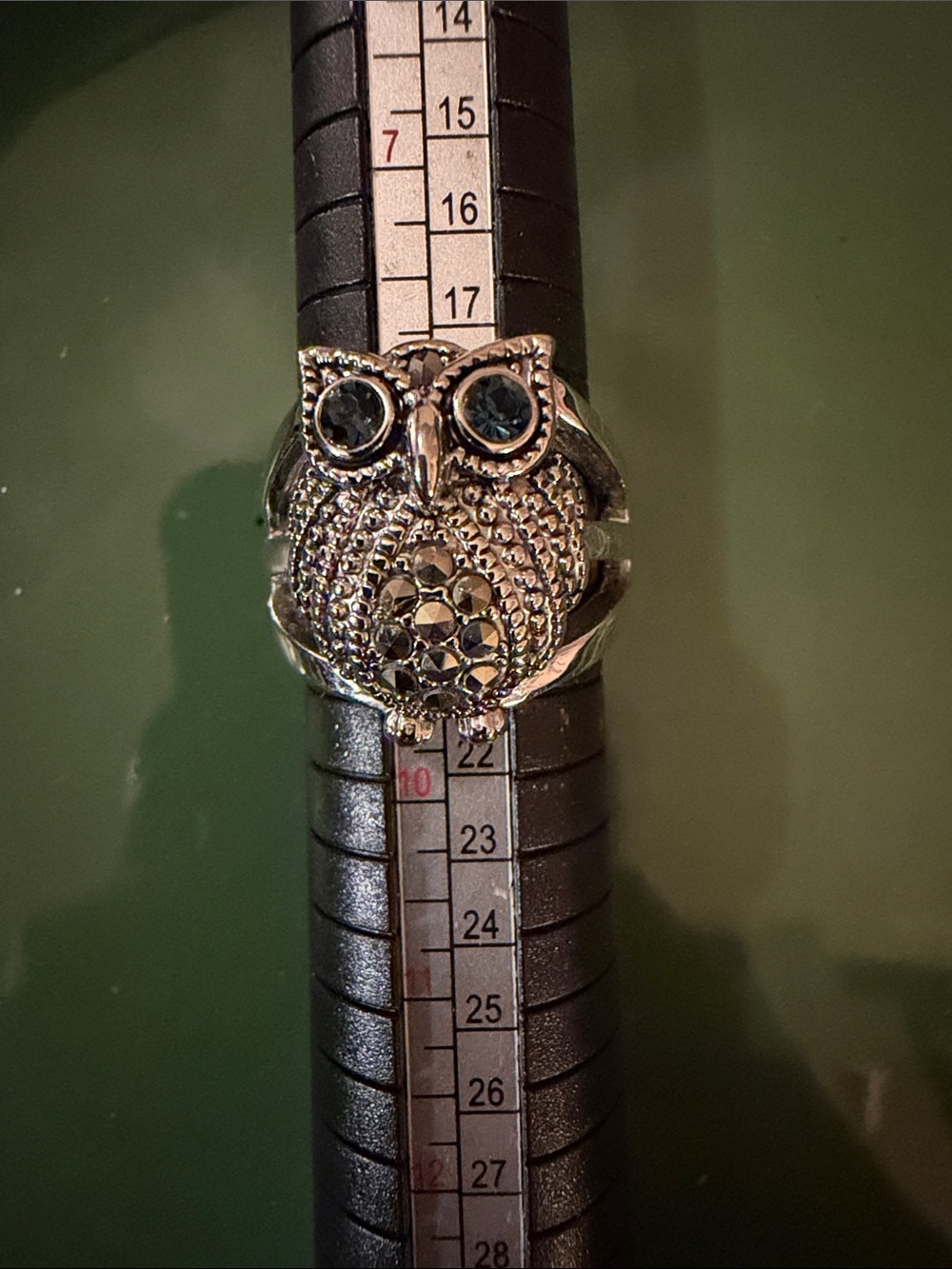 R.S. Covenant Vintage-Style Owl Cocktail Ring • Size 9